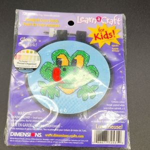 Friendly Frog Stamped Cross Stitch For Kids